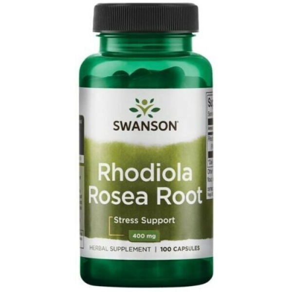 Swanson Rhodiola Rosea Root Stress Support & Boosts Energy | 400mg 100 Capsules