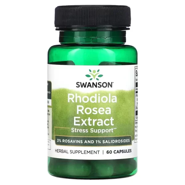 Swanson Rhodiola Rosea Extract 60 Capsules