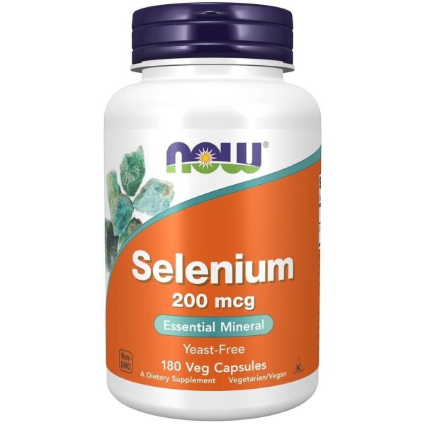 NOW Foods - Selenium 200 mcg. - 180 Vegetable Capsules