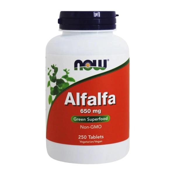 NOW Foods - Alfalfa Green Superfood 10 Grain 650 mg. - 250 Tablets