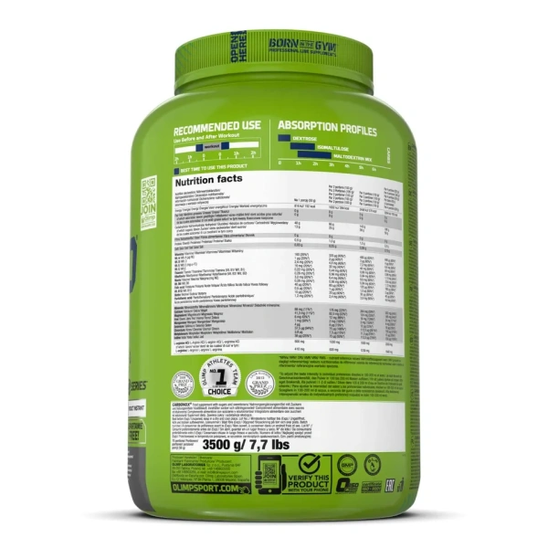 Olimp Sport Nutrition Instant Carbo Max 3.5kg Strawberry Flavour - Image 2