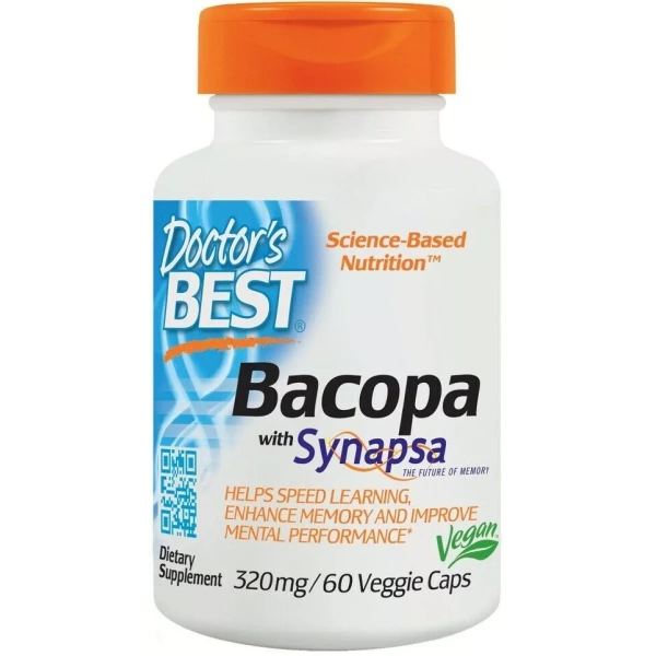 DOCTOR'S BEST Bacopa with Synapsa 320mg (Mental Performance Support) 60 VCaps