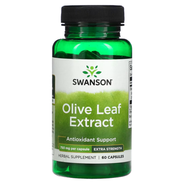 Swanson Olive Leaf Extract 750mg | 60 Capsules