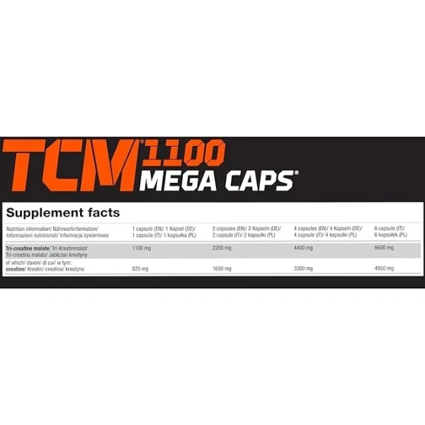 Olimp Sport Nutrition TCM Tri-Creatine Malate 1100 Mega Caps 120 Caps - Image 5