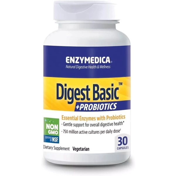 Enzymedica Digest Basic + Probiotics 30 Capsules Vegetarian