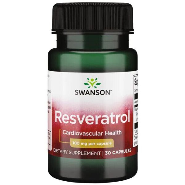 SWANSON Resveratrol (Cardiovascular Health) 100mg - 30 Capsules