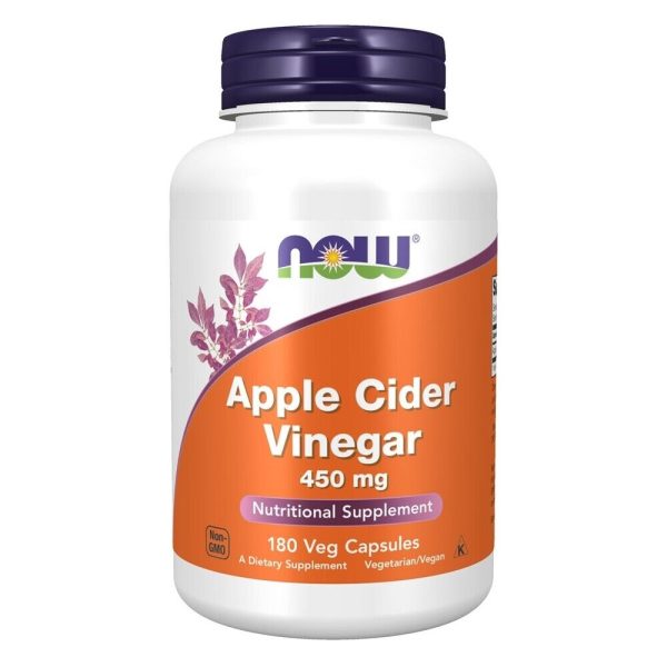 Now Foods, Apple Cider Vinegar, 450 mg, 180 Capsules