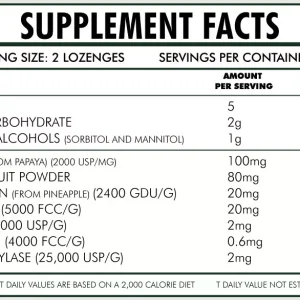 Galen Formulas Papaya Enzymes 180 Lozenges GMO - Image 2