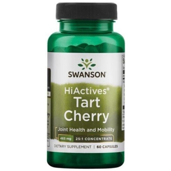 Swanson HiActives Tart Cherry Boost Joint Comfort & Movement | 465mg 60 Capsules